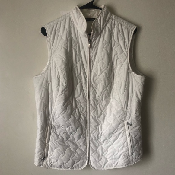 Eddie Bauer Jackets & Blazers - Eddie Bauer White Stylish Puffer Vest